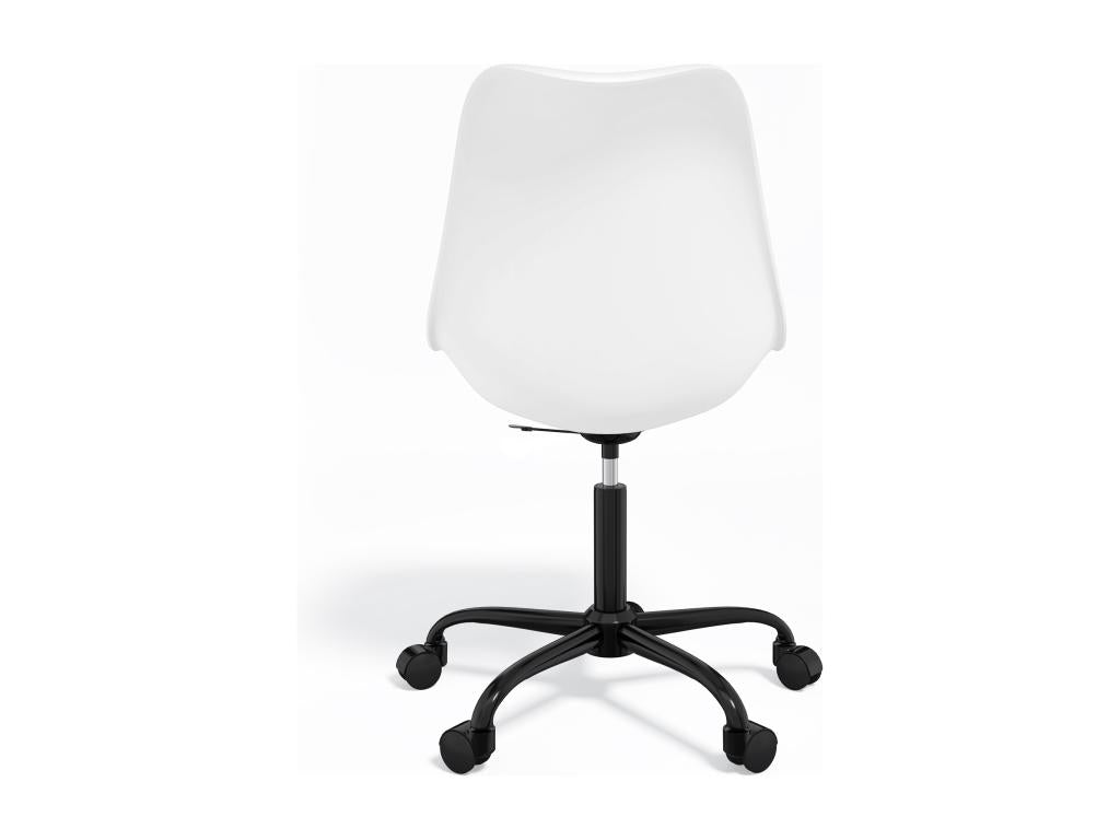 Chaise de bureau avec Lysvia - Chaise de bureau pivotante - Structure noire Lysvia Gris foncé AYBB26109