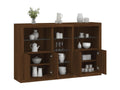 Buffet avec Lysviaères LED chêne marron 162x37x100 cm JWRH25045