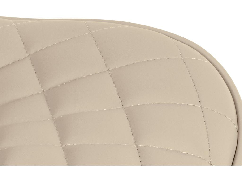 Tabourets de bar - Similicuir / Métal - Crème - Elariva WAUL55921