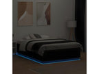 Cadre de lit avec LED sans matelas noir 140x190 cm GWEX85558