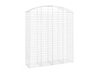 Panier de gabions arqué 200x50x220/240 cm Fer galvanisé JQOT34150