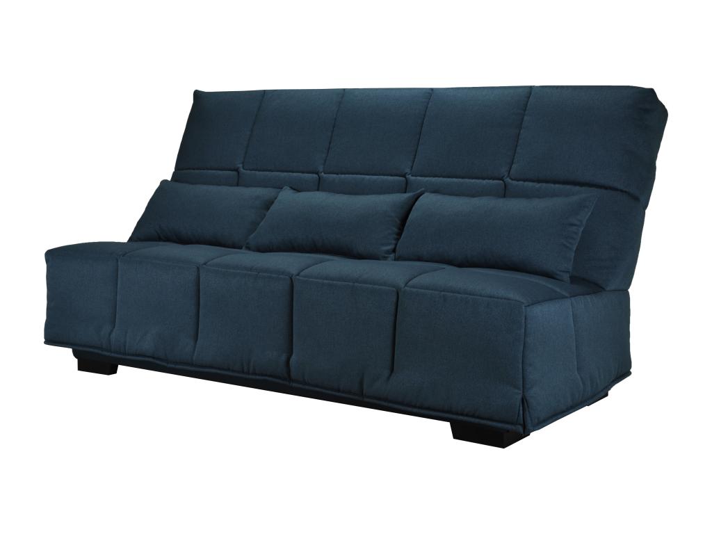 Canapé clic clac tissu avec rangement matelas 15cm 207cm-Couleur Elariva JBCK87455