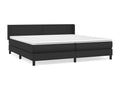 Sommier à Dormeva de lit avec matelas Noir 200x200 Similicuir YEXK51285