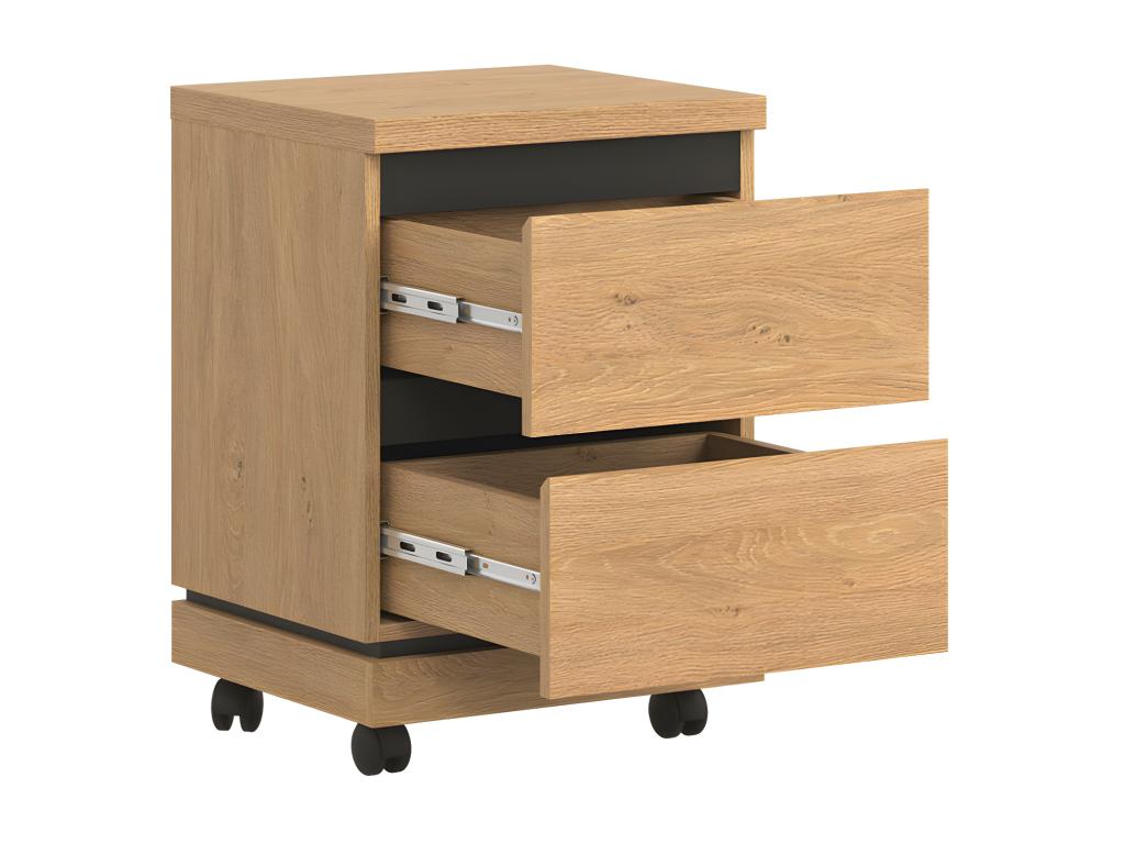 Caisson 2 tiroirs Chêne naturel - Elariva VPCW04734