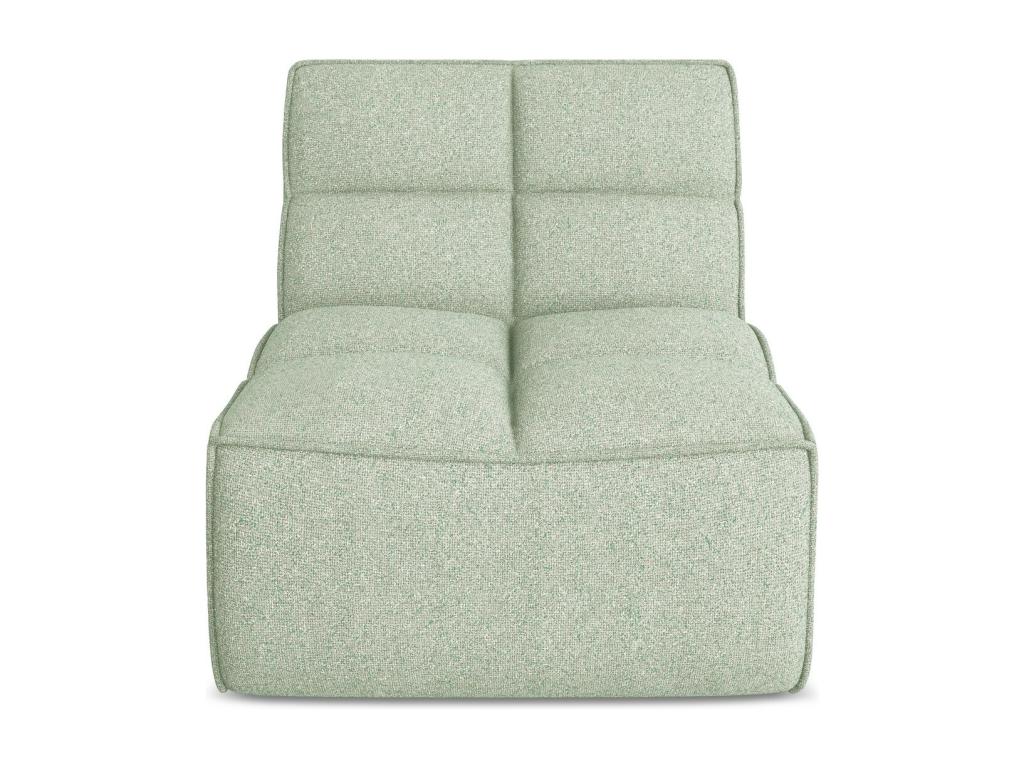 Fauteuil pour canapé modulable en tissu texturé - vert clair - Dormeva LFDF34425