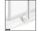 Porte de Douche avec Paroi Latérale - 120x70x200 - BLANC MAT - PRIME - DROITE SVSC88636