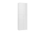 Armoire de bureau Blanc brillant 60x32x190 cm Bois d'ingénierie UVNF25187