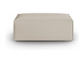 Elariva - Pouf en velours structuré beige - 100x69x40cm FQYU89527