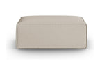 Elariva - Pouf en velours structuré beige - 100x69x40cm FQYU89527