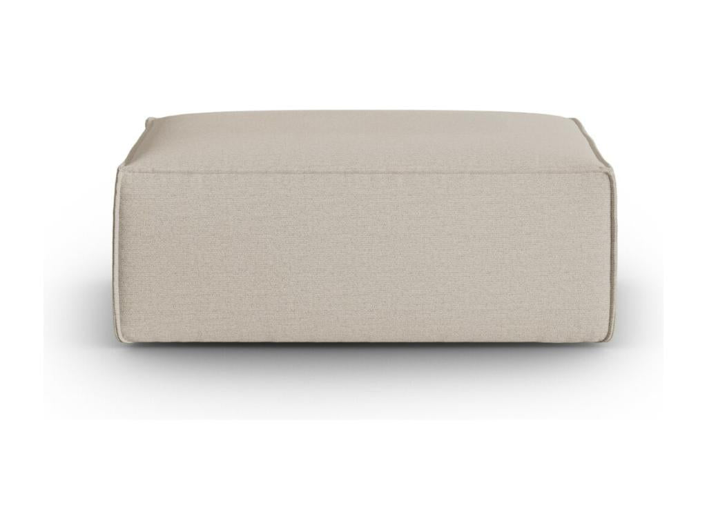 Elariva - Pouf en velours structuré beige - 100x69x40cm FQYU89527