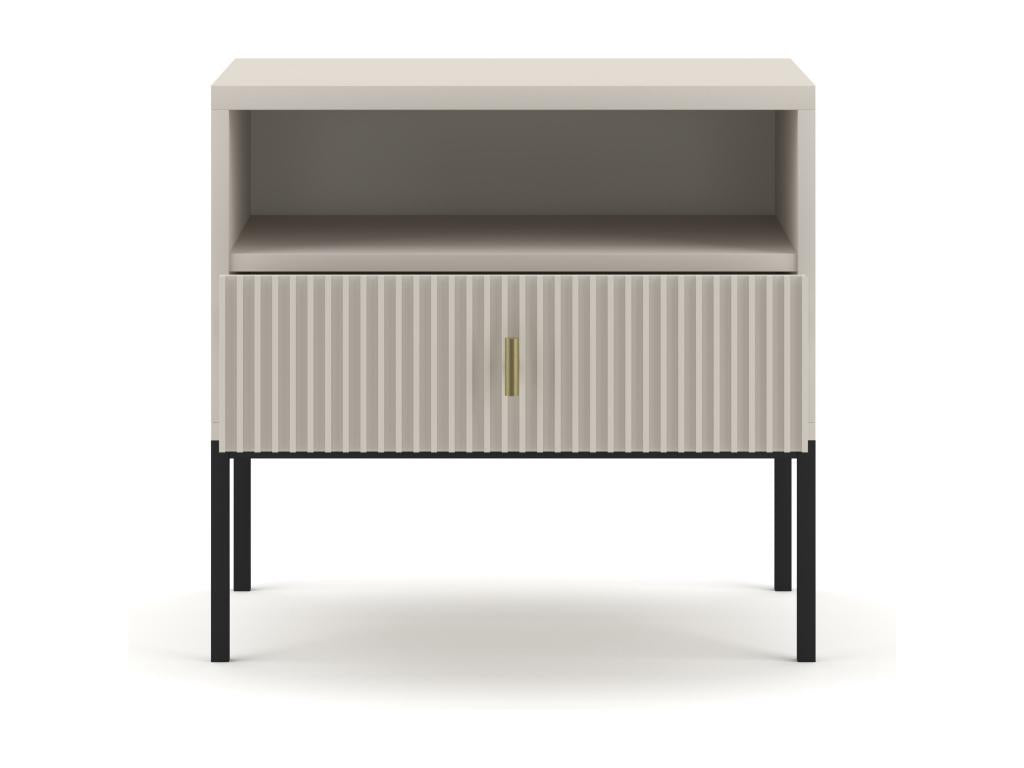 Table De Chevet NS54 1D 54x39x52 Beige JEJY20197