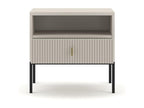 Table De Chevet NS54 1D 54x39x52 Beige JEJY20197
