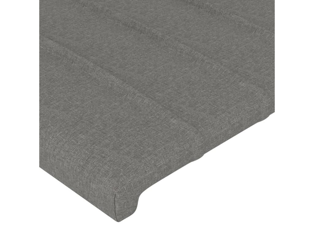 Tête de lit à LED Gris foncé 103x16x78/88 cm Tissu MIOF35560