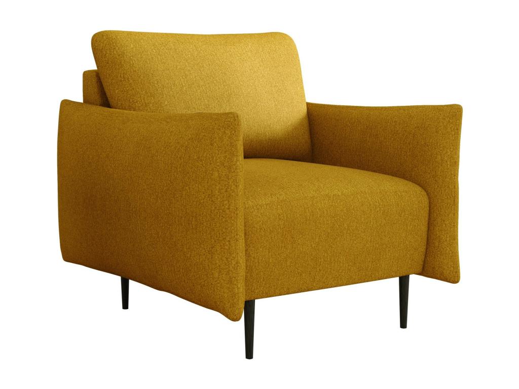 Fauteuil Lysvia 225 Jaune 85x90x98cm Tapisserie Pieds Métal FYXD63952