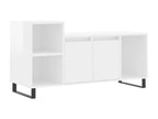 Meuble TV Blanc brillant 100x35x55 cm Bois d'ingénierie NDNQ07256