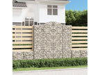 Paniers à gabions arqués 4 pcs 200x50x200-220 Fer galvanisé YYAW33894