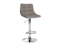 Tabouret de bar - Tissu / Métal - Gris - Lysvia DIUA34136