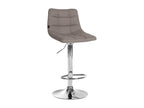 Tabouret de bar - Tissu / Métal - Gris - Lysvia DIUA34136