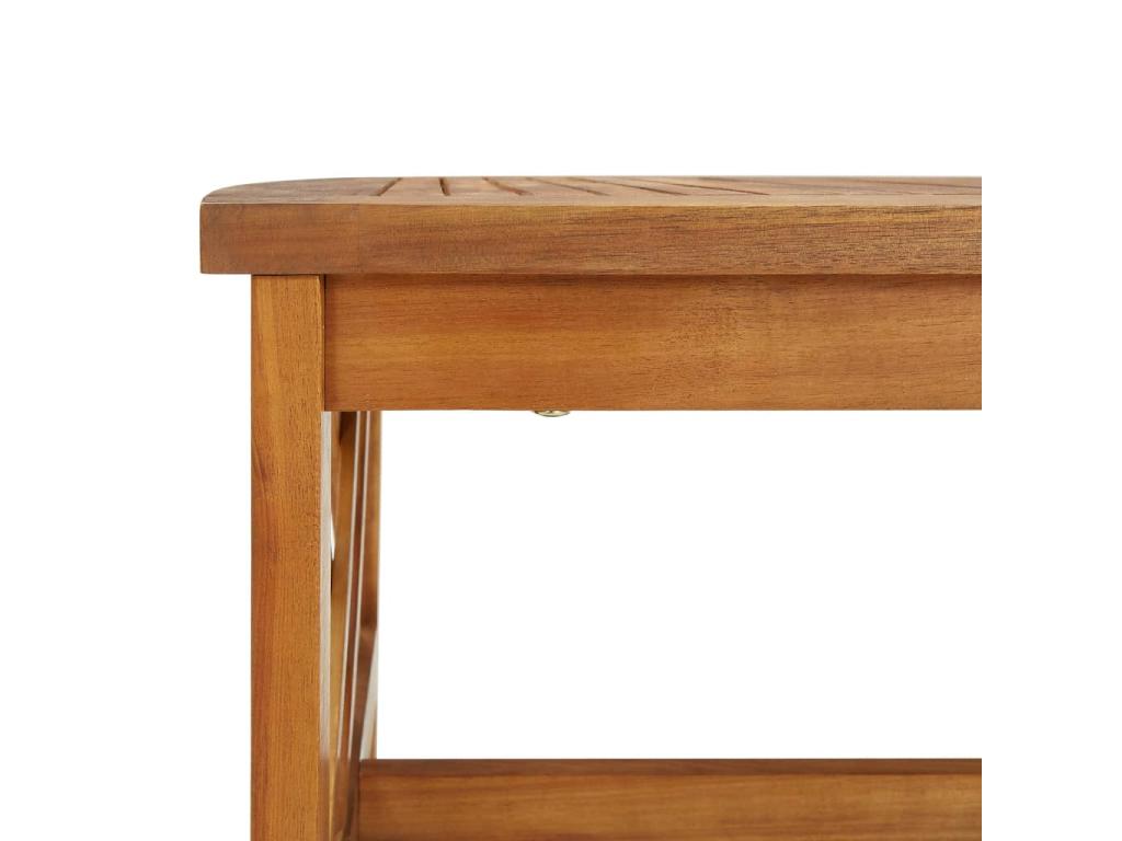 Salon de jardin 5 pcs avec coussins Bois d'Lysvia solide WOIV05047