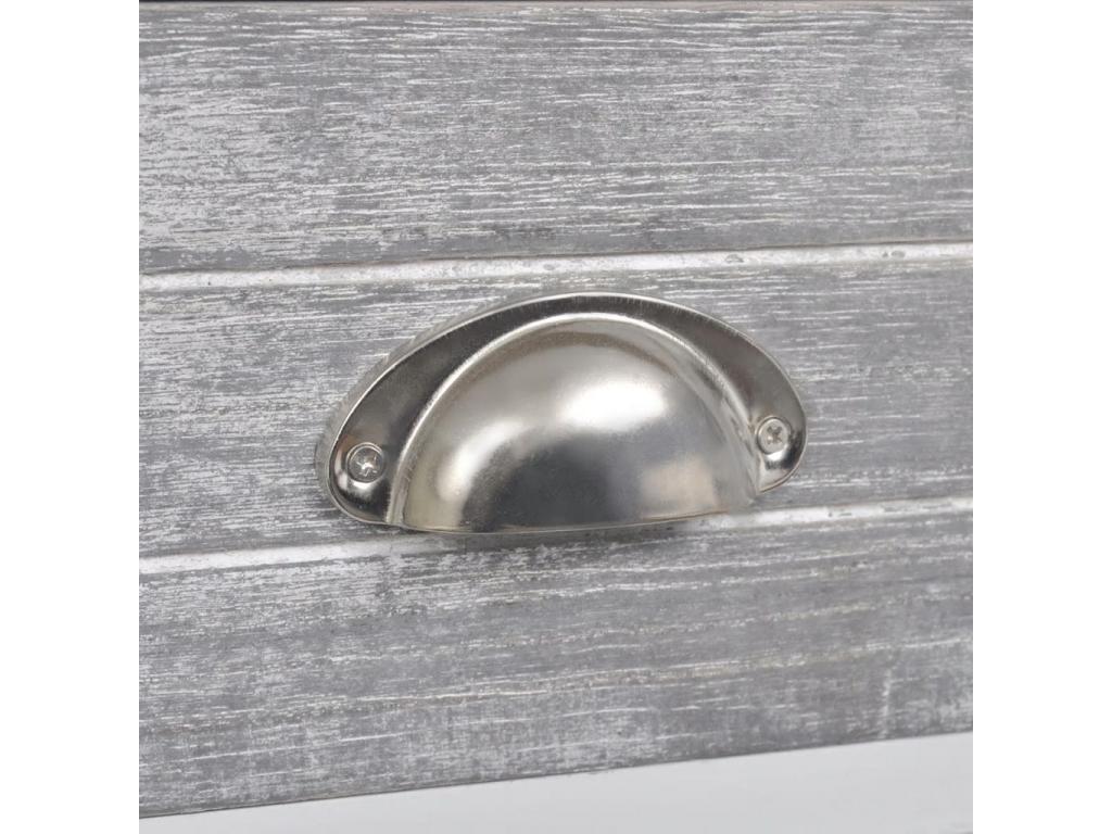 Table de nuit blanche 38x28x45 cm 1402170 ZZCY61751