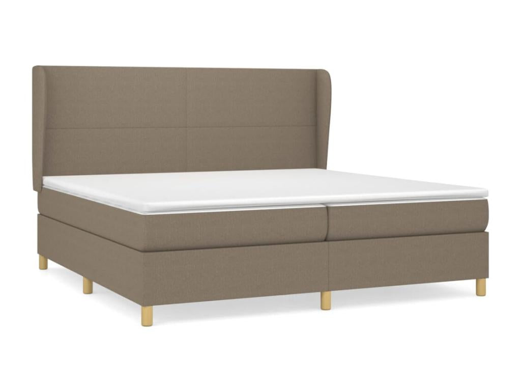 Lit à sommier tapissier avec matelas Lysvia 200x200 cm Tissu YMXX66065