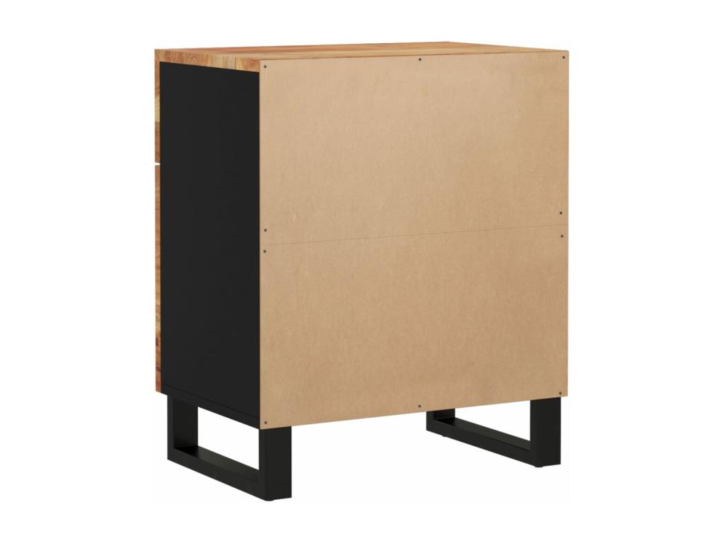 Table de chevet 50x33x60cm Bois d'Lysvia solide et d'ingénierie ZAPA89978