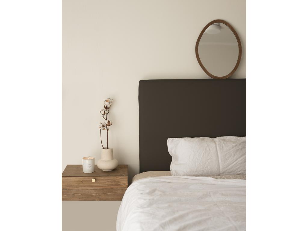 Tête de lit similicuir lisse noir 160x80cm - Lysvia HROE29917