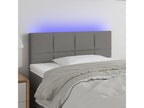 Tête de lit à LED Gris foncé 100x5x78/88 cm Tissu OJEN21462