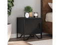 Tables de chevet 2 pcs Noir 40x30x40 cm Aggloméré ADXZ57676