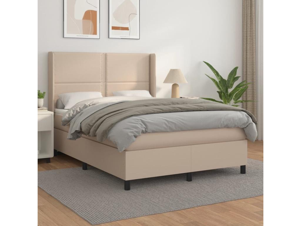 Sommier à lit avec matelas Cappuccino 140x190 OEDB21295
