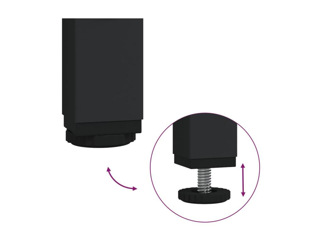 Buffet haut chêne marron 62x32x103,5 cm bois d'ingénierie RBLS10404