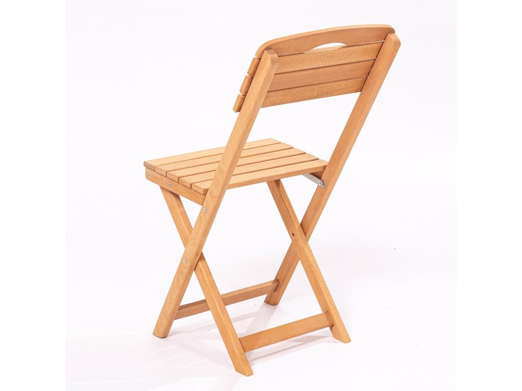 Chaise de jardin en bois de hêtre 40x30x81 COCR73491
