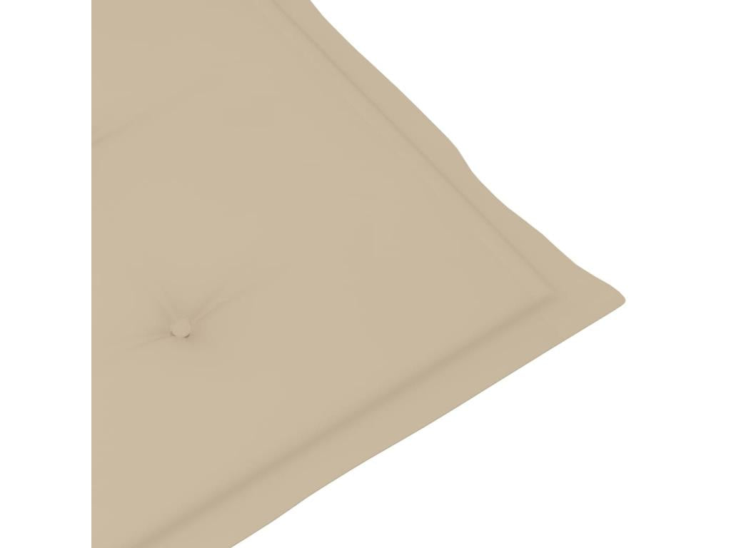 Chaises inclinables de jardin 3 pièces avec coussins Bois d'Elariva MSGE38237