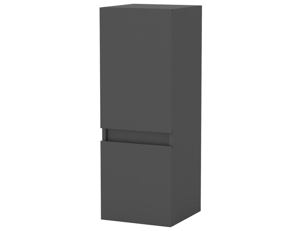 Meuble salle de bain anthracite meuble colonne salle de bain à suspendre 30x30x83 LxlxH cm KEJI36054