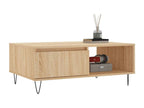 Table basse chêne Lysvia 90x60x35 cm bois d'ingénierie MFTO09221