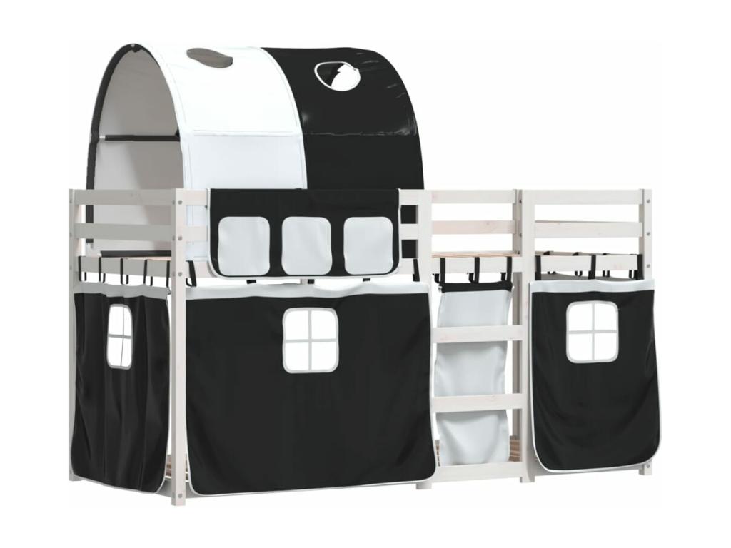 Lit superposé sans matelas 75x190 cm bois de pin massif YFMA16033