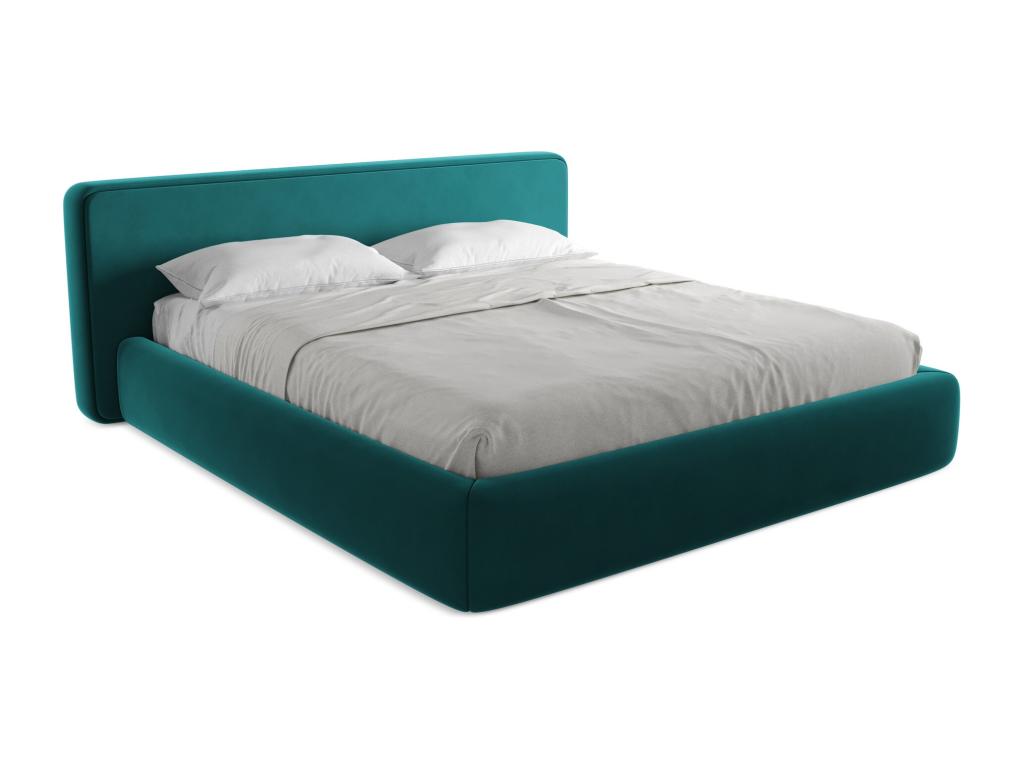 Lit coffre en velours 180x200 - marin - Elariva ZATT19656