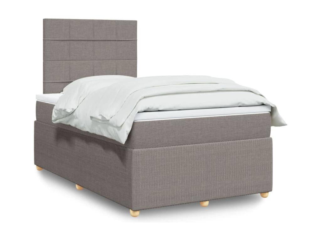 Sommier à de lit avec matelas 120x190 cm tissu FRZX24358