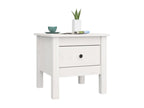Tables d'appoint 2 pièces Blanc 40x40x39 cm Bois massif de pin ELEF81465