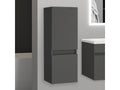 Meuble salle de bain anthracite meuble colonne salle de bain à suspendre 30x30x83 LxlxH cm KEJI36054
