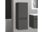 Meuble salle de bain anthracite meuble colonne salle de bain à suspendre 30x30x83 LxlxH cm KEJI36054