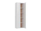 Armoire de bureau Blanc brillant 60x32x190 cm Bois d'ingénierie UVNF25187