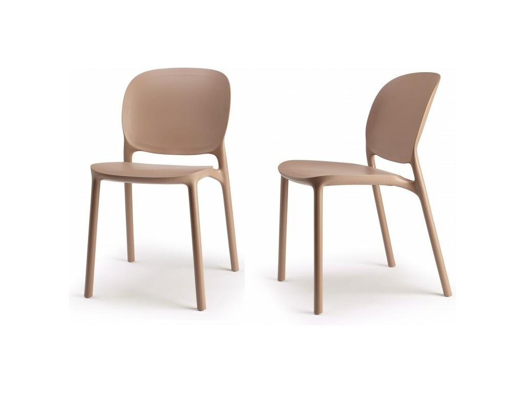 Chaise intérieure/extérieure lot de 2 Elariva KAFB99812