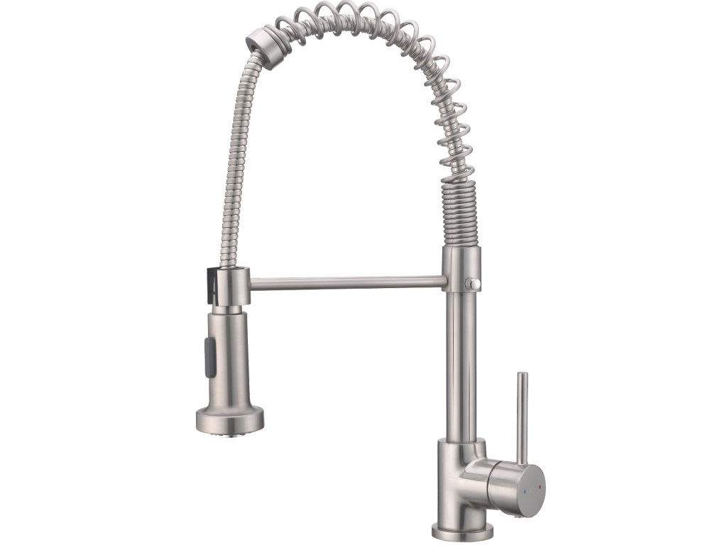 Elariva mitigeur évier à douchette mobile façon inox - Elariva QLOT16801