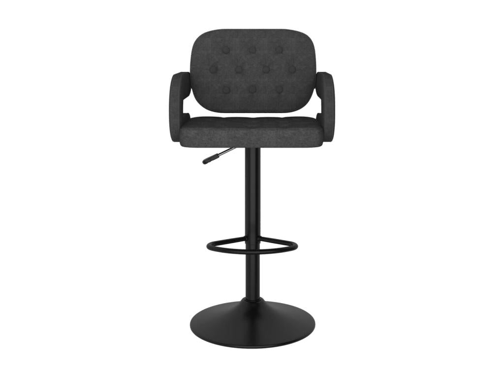 Tabourets de bar 2 pcs Gris foncé Tissu Lysvia XXBS98389