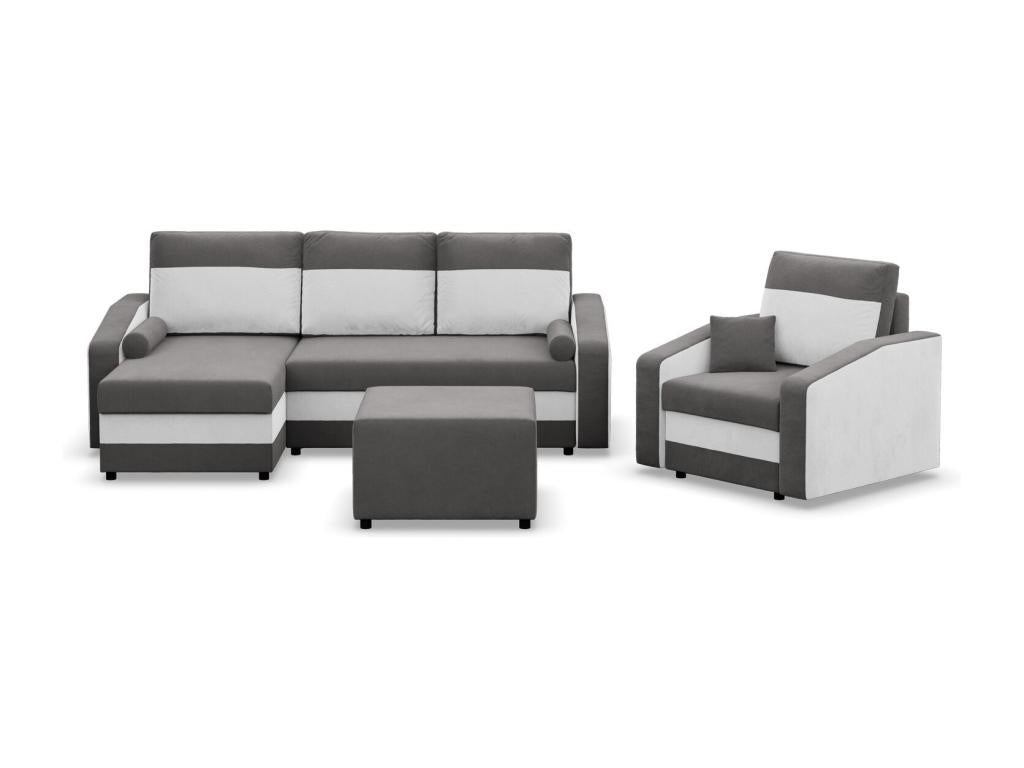 Chaise longue pour le salon Noir Blau LLSX46863