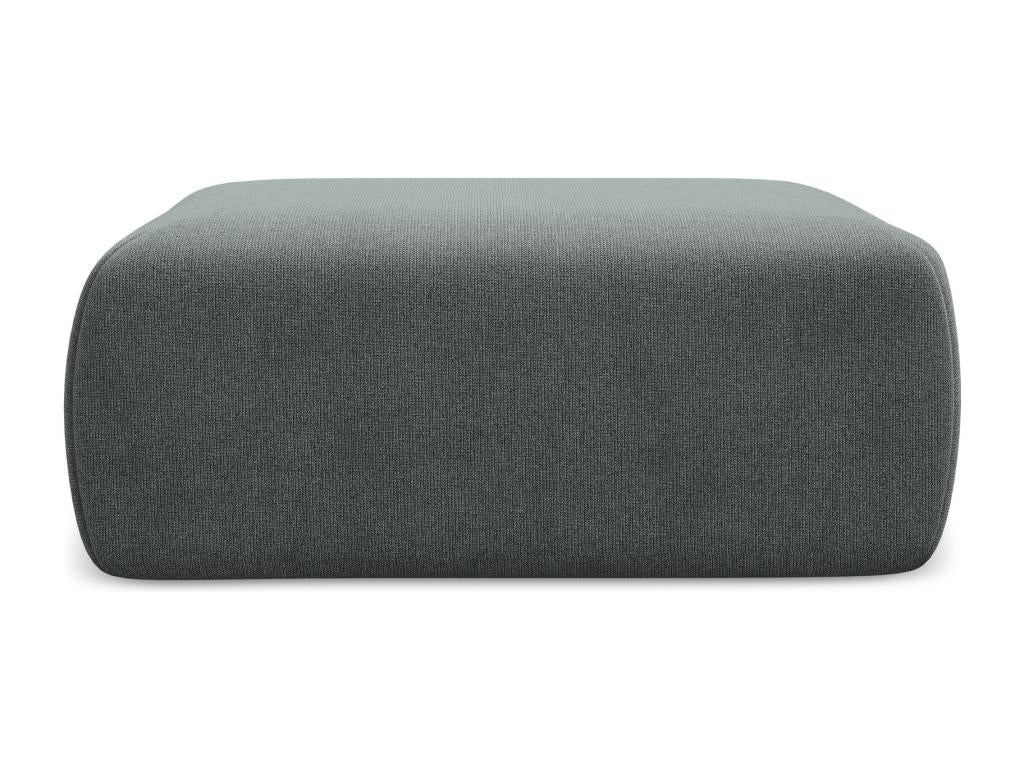 Pouf en tissu texturé - gris - Elariva KCRD54635