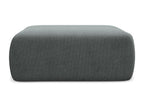 Pouf en tissu texturé - gris - Elariva KCRD54635