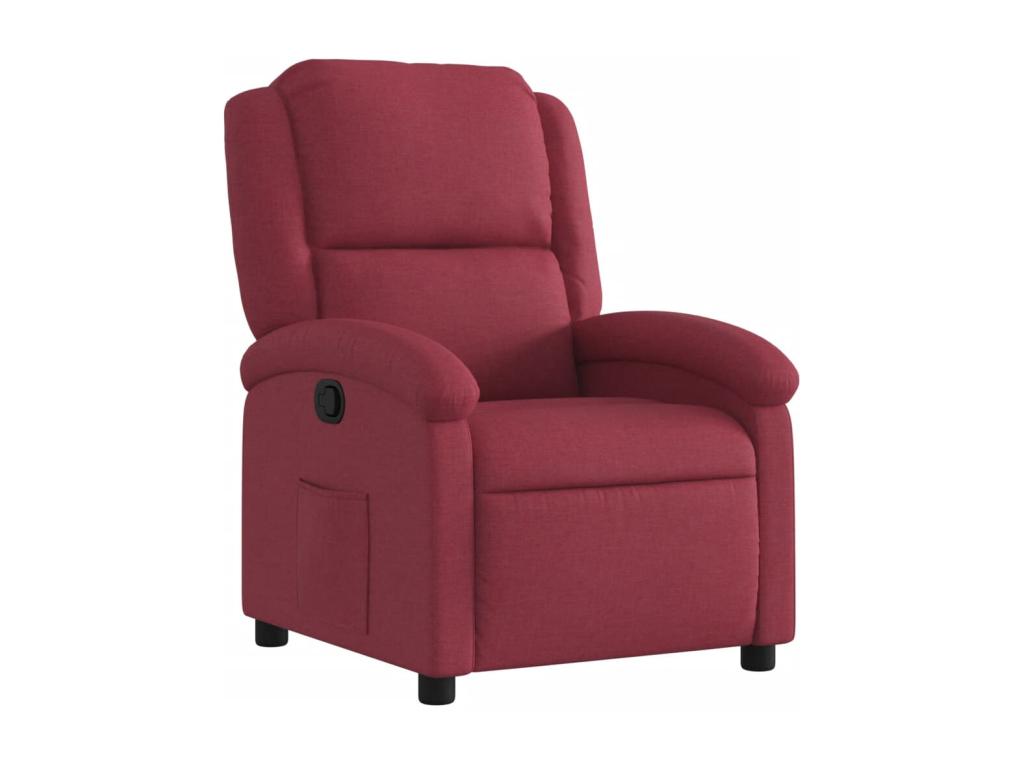 Fauteuil inclinable Rouge bordeaux Tissu VLGE03359