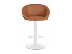 Tabouret de bar assise métal blanc 55x51x86 cm 10 0004772 INRK02982